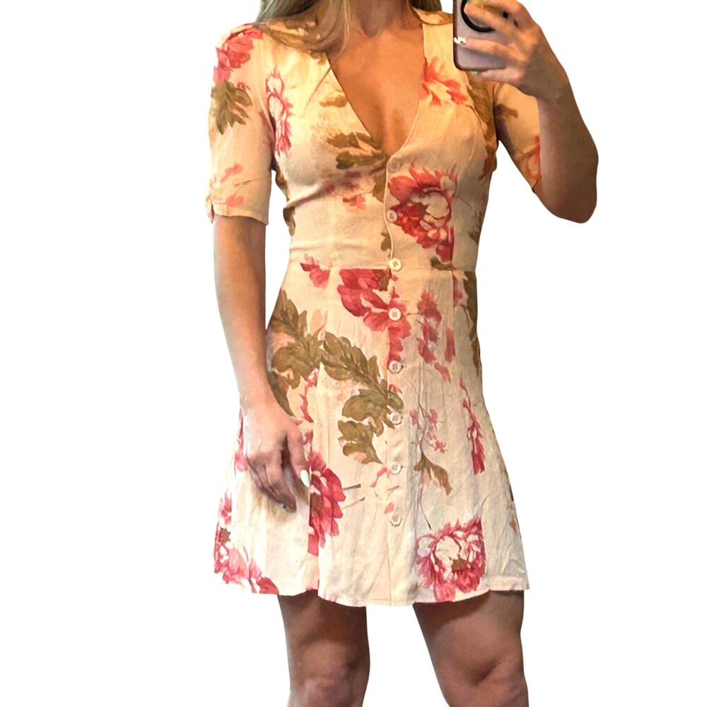 Reformation Morning Mini Dress in Bethany Floral - Size 0